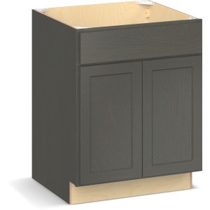 RELIABILT Parkstone II Sink Base, Slate Stained, 27" W, 2 Doors, Fully Assembled - 641067 | Lowe's Pro Supply